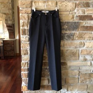 Versace Jeans Couture stretch zippered pants black Sz 6